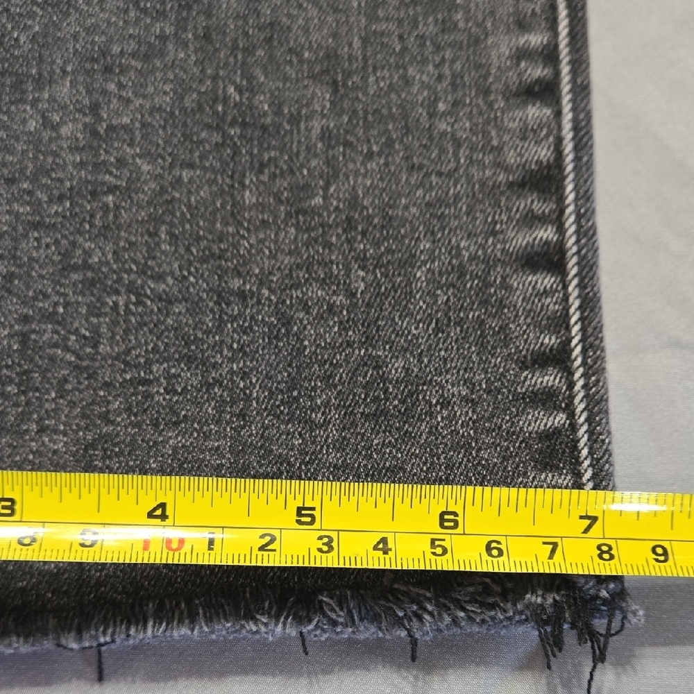Eunina Sz 9 Charcoal Button-Up Cropped Jeans - Picture 8 of 8